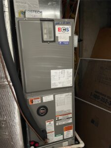 New furnace installed in a Montgomery County PA basement